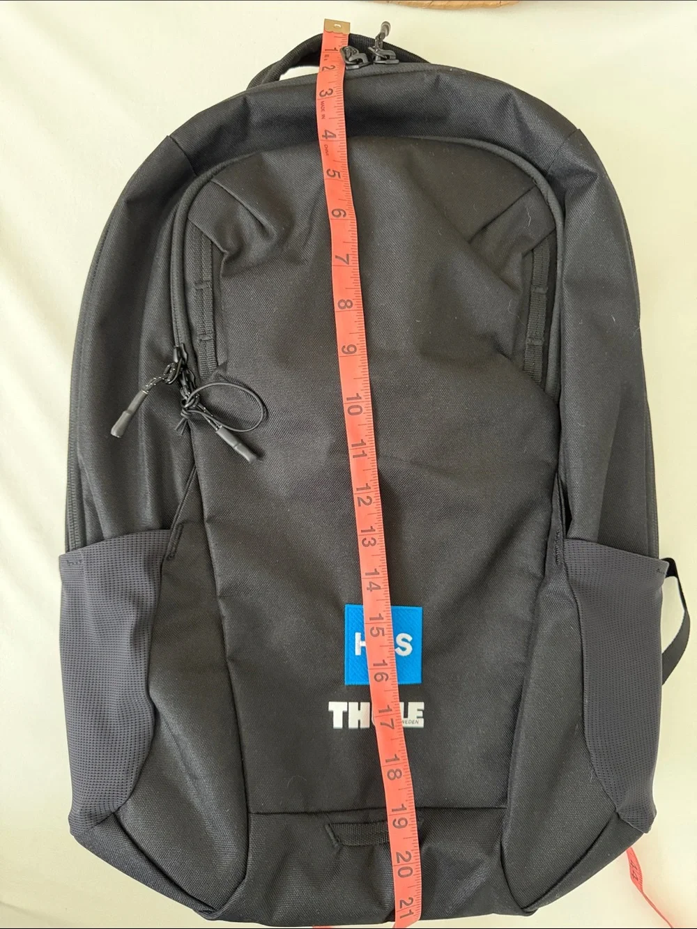 Thule HSS Branded Black Laptop Backpack Travel Work Bag Padded Tech Organizer